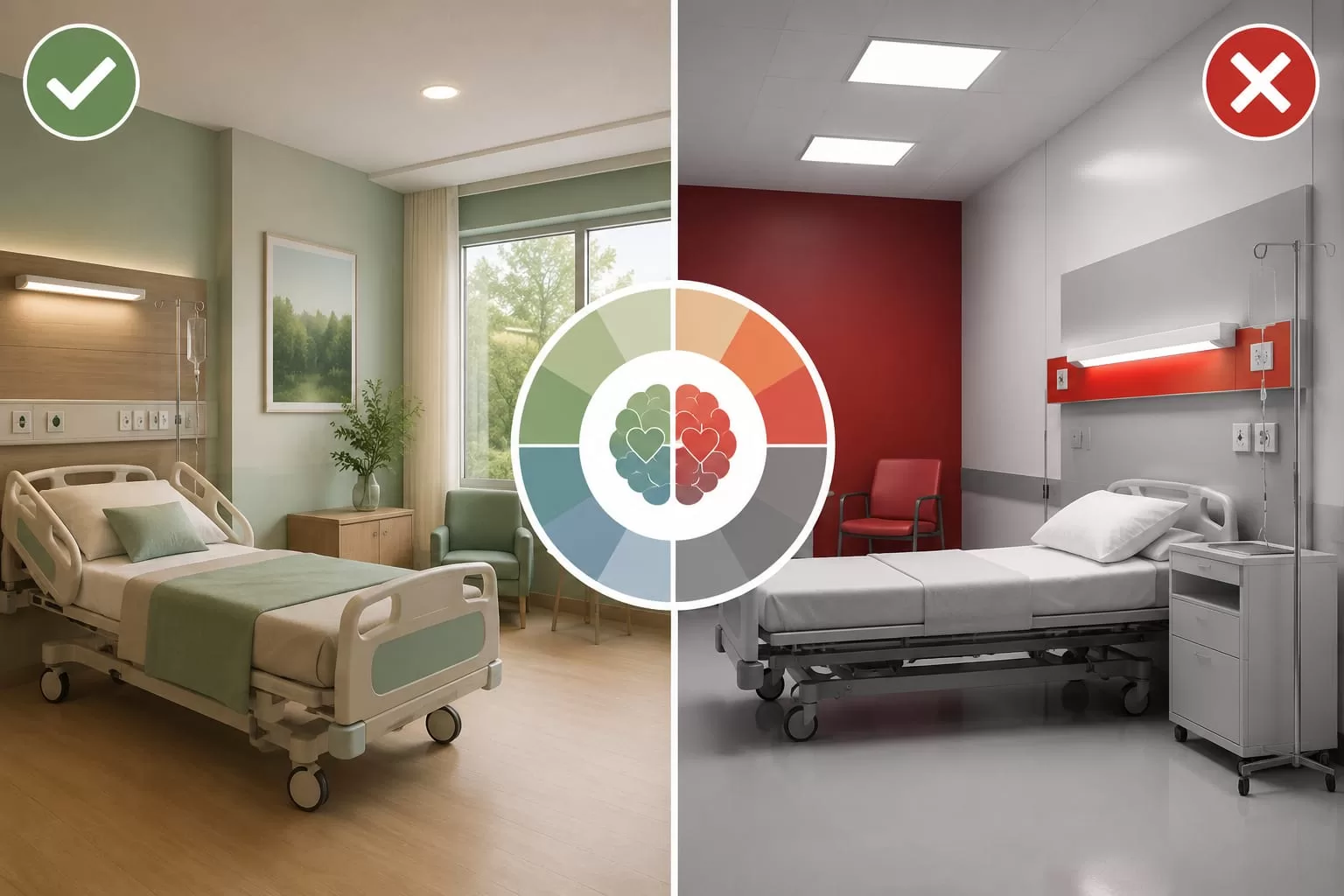 O impacto das cores na recuperação dos pacientes