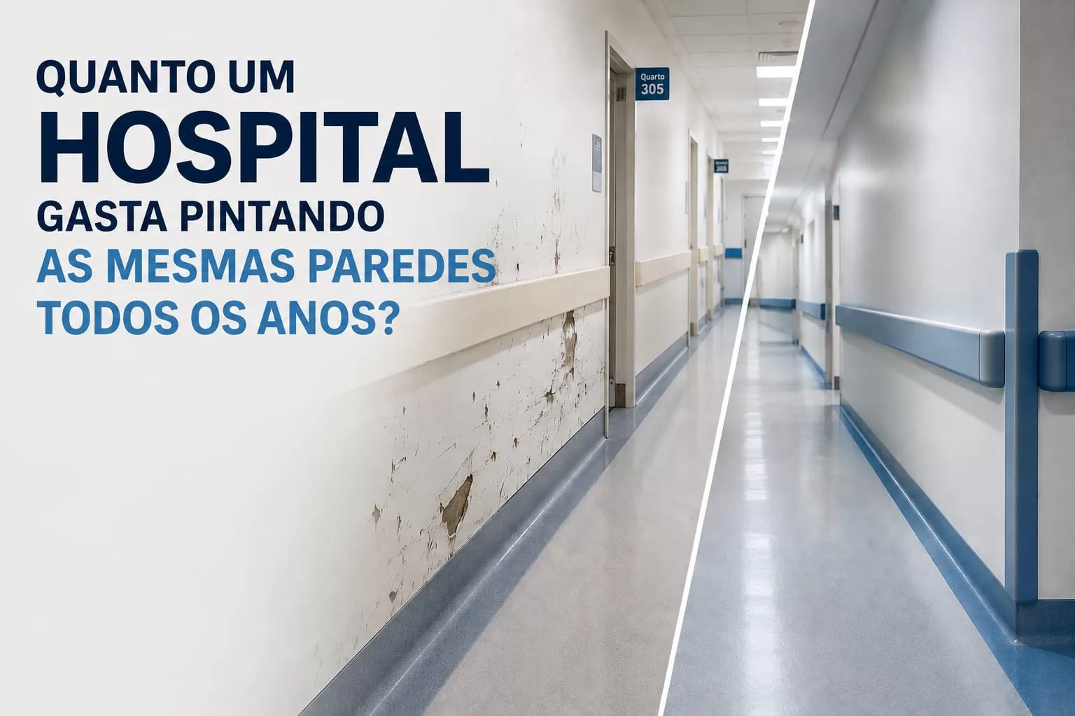 quanto um hospital gasta pintando as mesmas paredes todos os anos